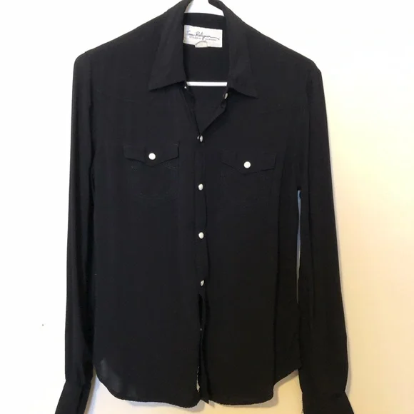 True Religion Black Button Down Shirt - Picture 3 of 15